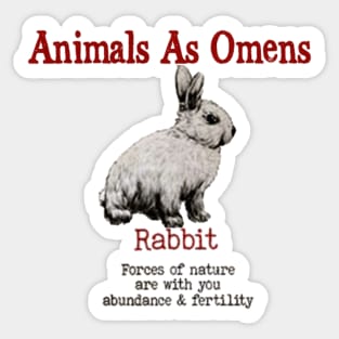 ANIMAL OMEN RABBIT Sticker